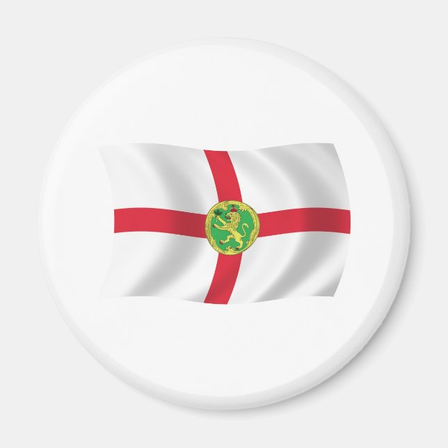 Alderney Flaggmagnet Magnet (Framsidan)