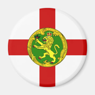 Alderneys patriotiska flagga magnet