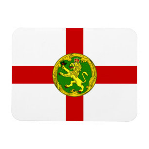 Alderneys patriotiska flagga magnet