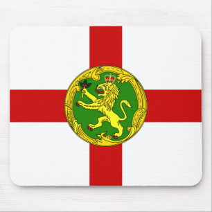Alderneys patriotiska flagga musmatta