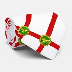 Alderneys patriotiska flagga slips