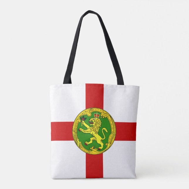 Alderneys patriotiska flagga tygkasse (Baksida)