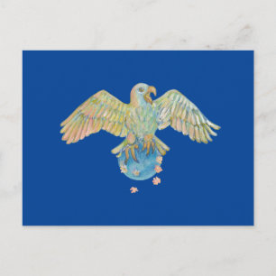 Åldersbefordrande jord Deep Blue Vykort