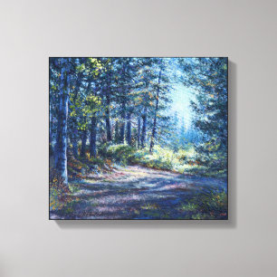 "Åldersbelysning på spåret" Wrapped Canvas Skriv u