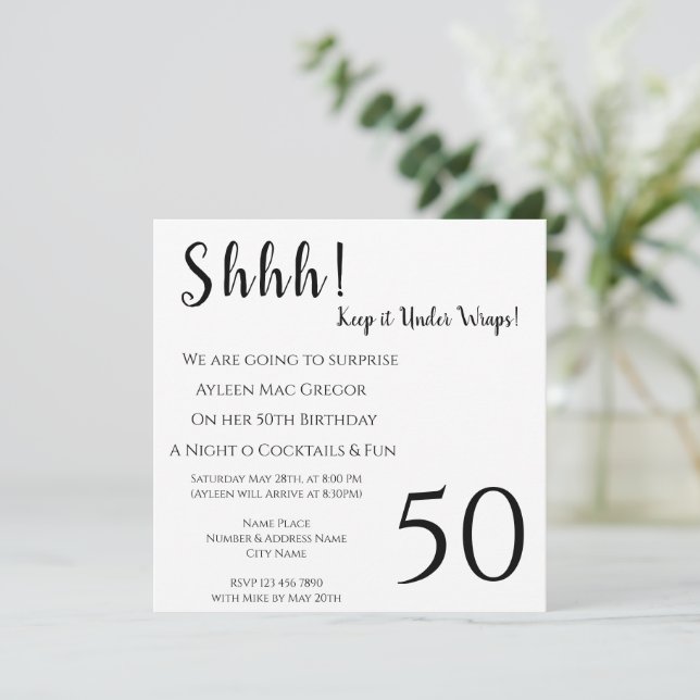 Åldersbjudande på födelsedagen inbjudningar (Stående Fram)