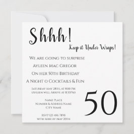 Åldersbjudande på födelsedagen inbjudningar