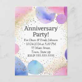 Åldersdagsbjudanden Inbjudan Vykort