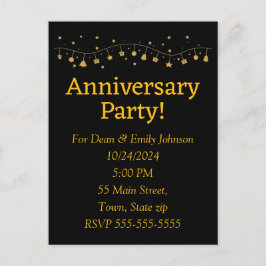 Åldersdagsbjudanden Inbjudan Vykort