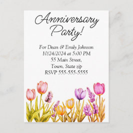 Åldersdagsbjudanden Inbjudan Vykort