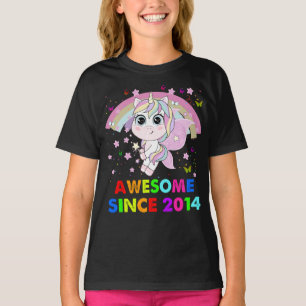 Åldersdagsgamla Unicorn Cutie 8:e födelsedagsefter T Shirt