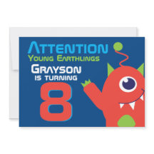 Åldersdagskorgen 8:e blå orangen inbjudan