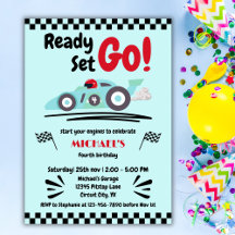 Åldersdagspressen Redot Ställ in Blå Tävling-bil