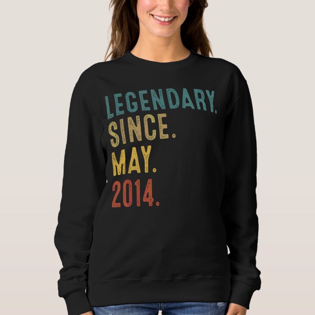 Åldersförklaring sedan maj 2014 8:e födelsedagen t shirt (Framsida)