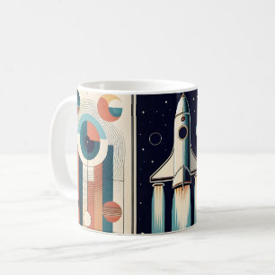 Åldersgräns för mittårsålder Art Galaxy Navigation Kaffemugg