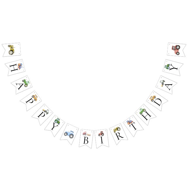 Åldersgräns för vattenfärgstraktor vimplar (Alla)