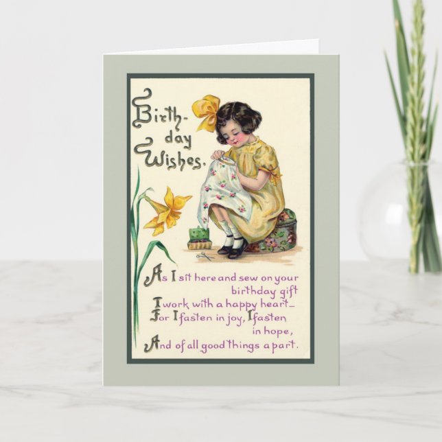 Åldersidigt födelsedag med Önskemål-vinragekort Kort (Framsida)