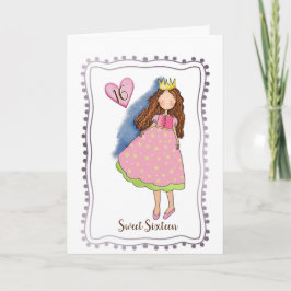 Ålderskort för flicka helgkort