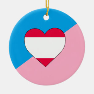 Ålderslek Pride Flagga Julgransprydnad Keramik