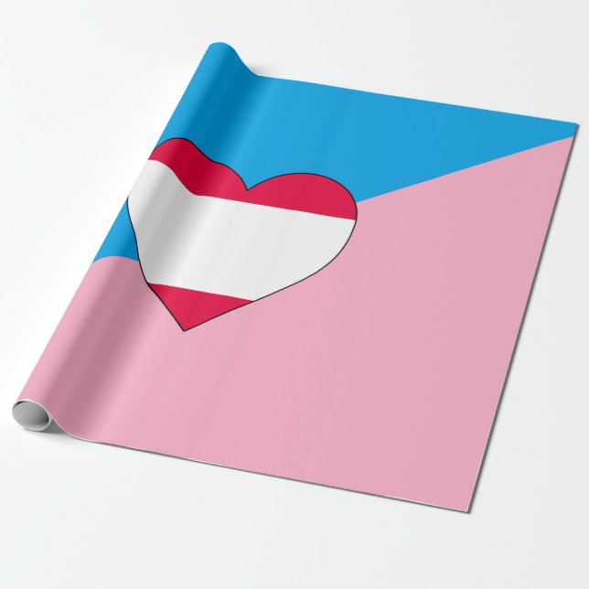 Ålderslek Pride Flagga Presentpapper (Utrullad)