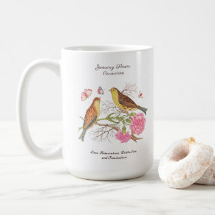Åldersmånad Flower Birthday Gift Kaffemugg