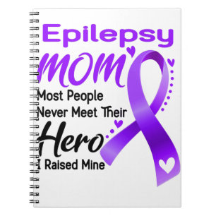 Åldersmånad för information om epilepsi Ribbon Anteckningsbok