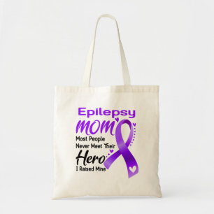 Åldersmånad för information om epilepsi Ribbon Tygkasse