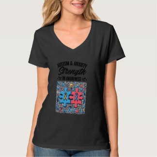 Åldersmånad Personer i autism och ångest T Shirt