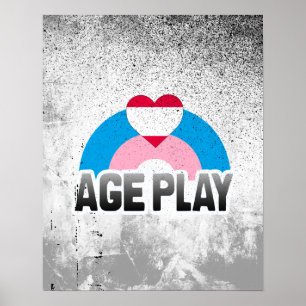 ÅLDERSPEL REGNBÅGE POSTER
