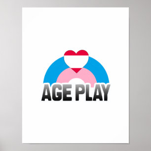 ÅLDERSPEL REGNBÅGE POSTER