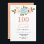 Åldersrelaterad Söt Peach 100 Blommigt Inbjudan<br><div class="desc">Blommigt Söt Peach 100:e födelsedagsinbjudan Matching-samling i Niche- och Nest-butiken. Fullständigt Anpassade Vi har använt teckningar från: Freshmint Paperie https://www.etsy.com/shop/FreshmintPaperie</div>