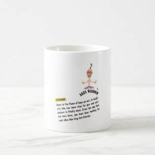 Åldervishet sanning för realitet för kaffemugg