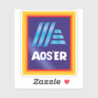 Aldi ’AOS'ER’ vinyldekal Klistermärken