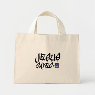 Aldi "Jesus sparar" till väskan Mini Tygkasse
