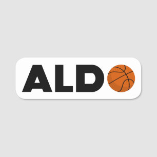 Aldo Basketball Namnbricka