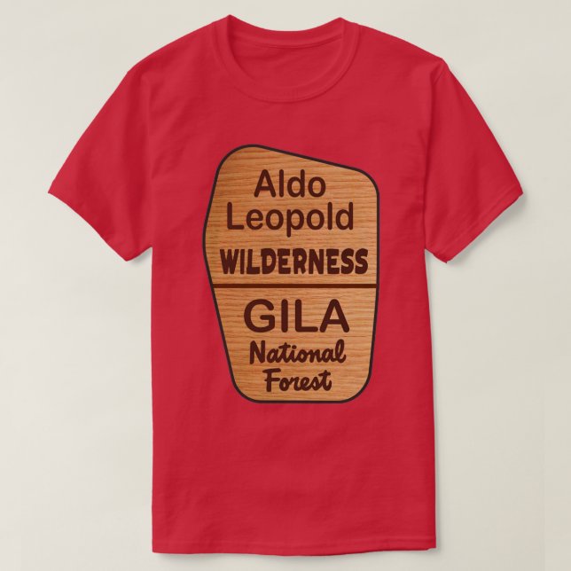 Aldo Leopold Wilderness T Shirt (Design framsida)