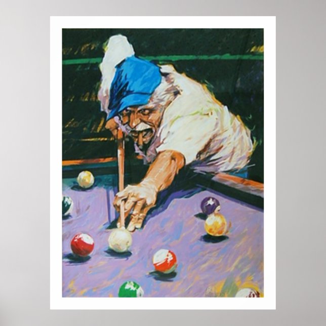 Aldo Luongo Billiards Poster (Framsidan)