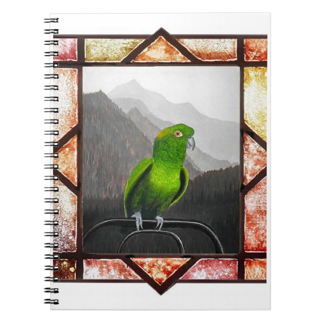 Aldo My Amazon Parrot Anteckningsbok (Framsidan)