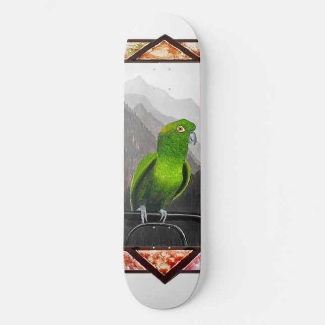 Aldo My Amazon Parrot Mini Skateboard Bräda 18,5 Cm (Framsida)