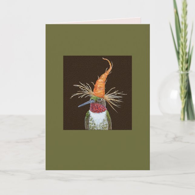 Aldous hummingbird card kort (Framsida)