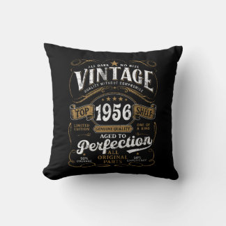 Åldrad till perfektion 1956 Födelsedagsvintage 70- Kudde