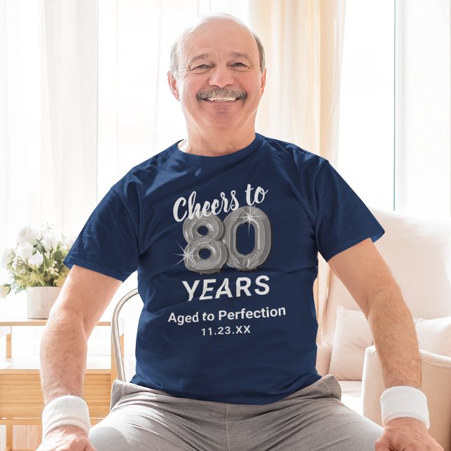 Åldrad till Perfektion 80-årsdag T Shirt (Skapare uppladdad)