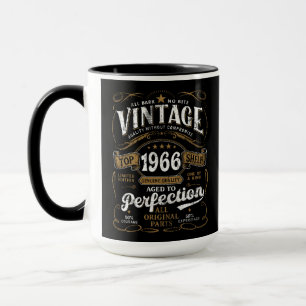 Åldrad till Perfektion Vintage 1966 Födelsedag 60- Mugg