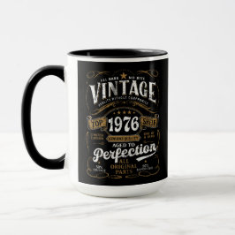 Åldrad till perfektion Vintage 1976 Födelsedag 50  Mugg