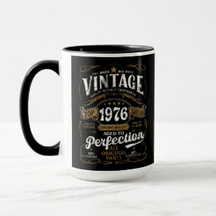 Åldrad till perfektion Vintage 1976 Födelsedag 50  Mugg