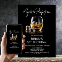 Åldrad till Perfektion Whiskeyglas 50-årsdag