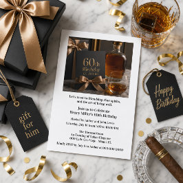 Åldrad till Perfektion | Whisky 60-årsdag Inbjudningar