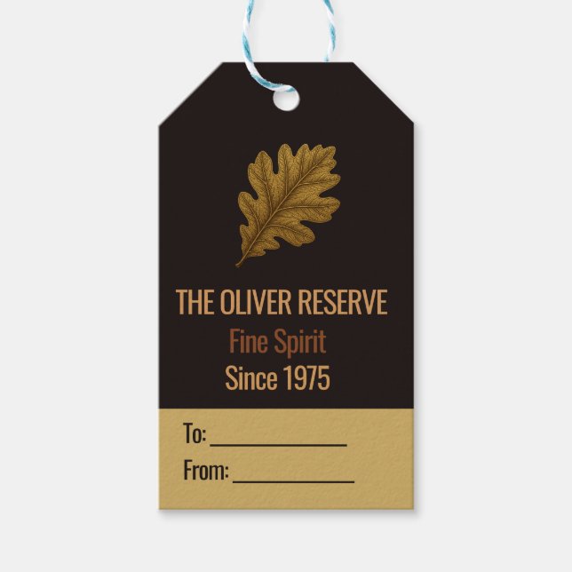 Åldrad till Perfektion | Whiskyfirande Presentetikett (Framsidan)