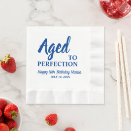 Åldrade till perfektion 50-års födelsedags servett