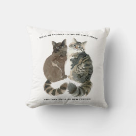 Åldrande humor för kattälskande vänner make maka c kudde