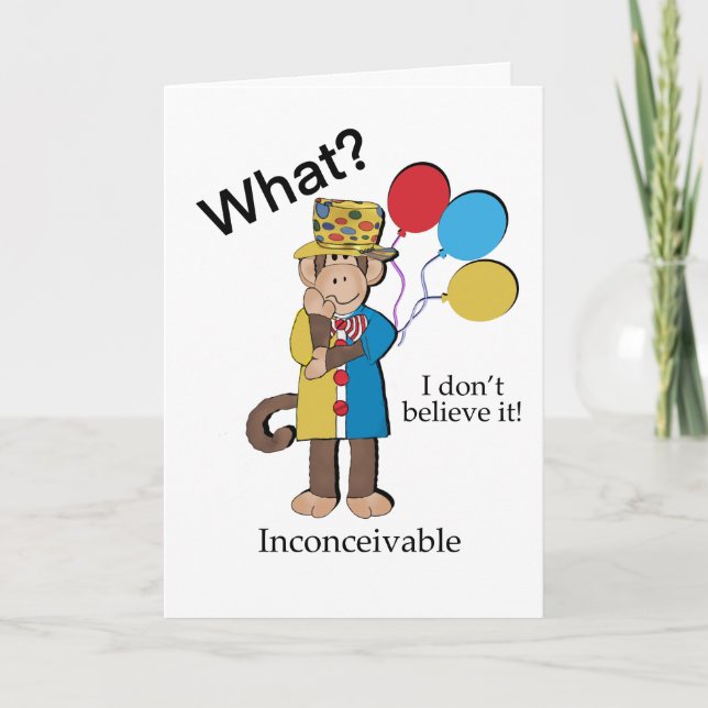 Åldrande maksdagskort för apa helgkort (Framsida)